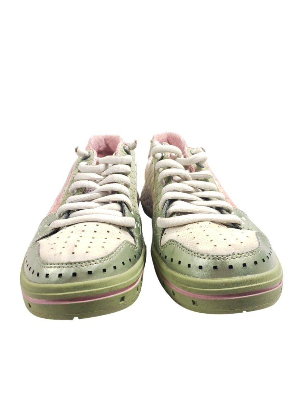 Teva Womens Size 8 Athletic Sneakers Pastel Green & Pink Breathable - Picture 6 of 9
